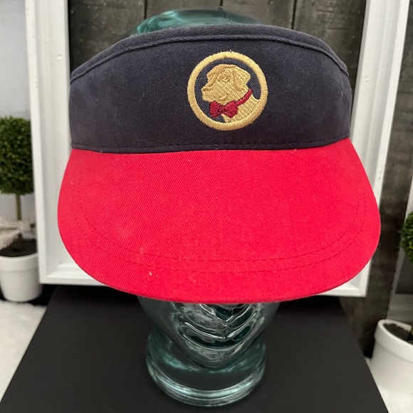 SOUTHERN PROPER Red Navy Dog Visor Adjustable Atlanta OSFM - Picture 1 of 7